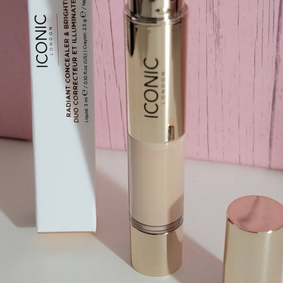 ICONIC LONDON Radiant Concealer & Brightening Duo WARM FAIR 2-in-1 - Picture 6 of 9